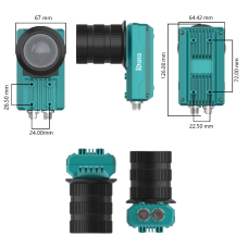 Сканер DM5000-200P (C-mount, 20 МП , Ethernet 1 Гбит/с, без источника света и объектива)