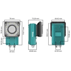 Сканер DM5000-60PR (Быстрый Ethernet, 6 МП, Фокусное расстояние 12 мм, 8 красных светодиодов)